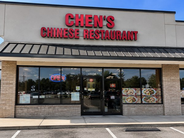 Chen's Chinese Restaurant storefront at The Shoppes At Rivers Bend, Chester, VA